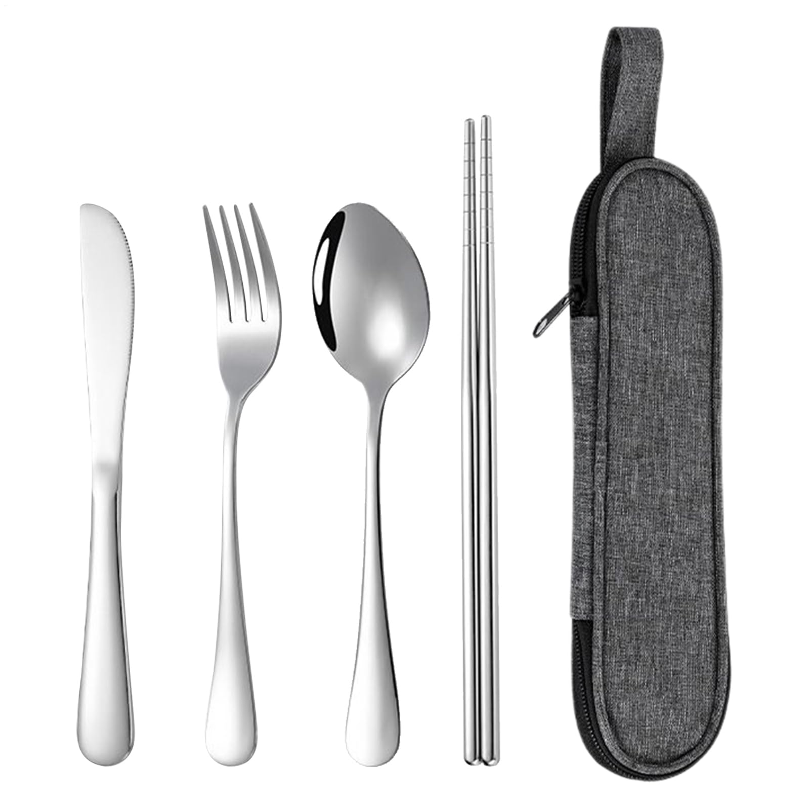 Reisebesteck Set Edelstahl Geschirr Set