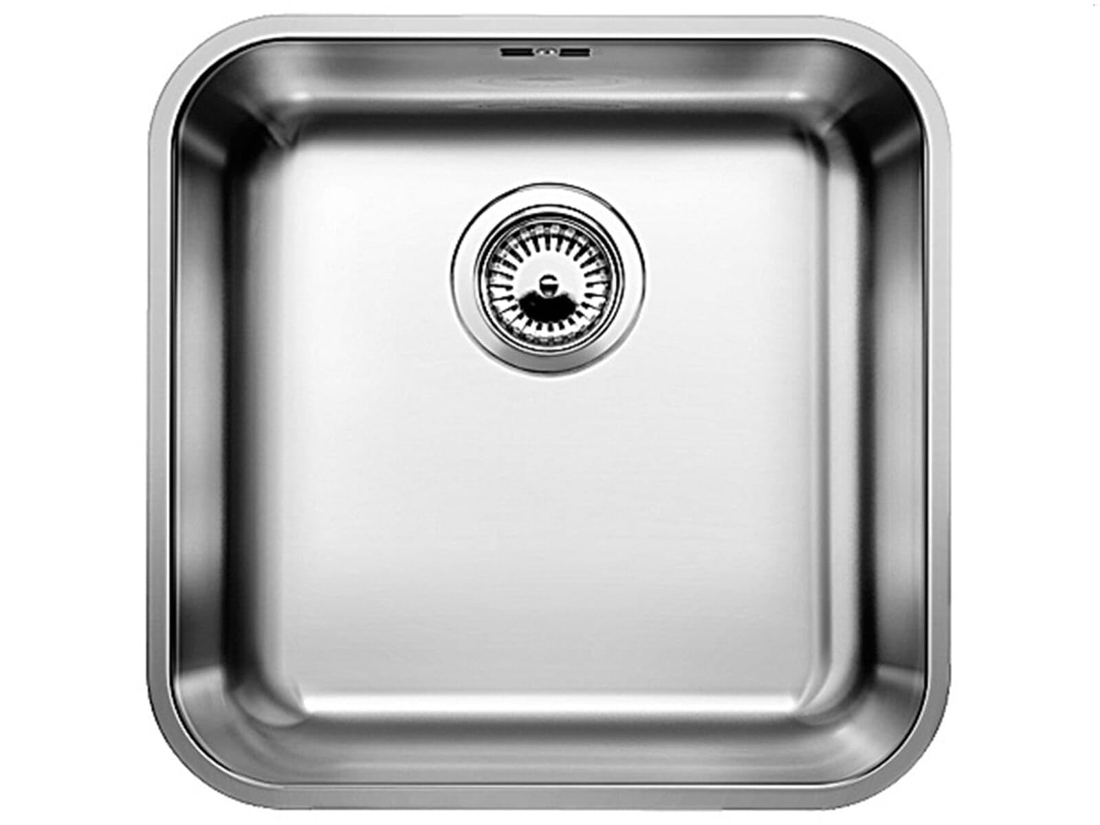 BLANCO SUPRA 400-U – Évier pour Meubles Bas de 45 cm de Large – Sous Plan – Finition Inox Brossé – 518201