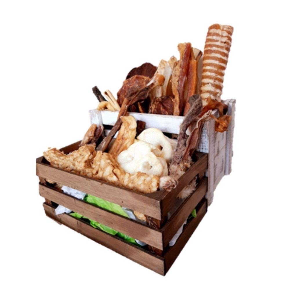 SNACK Naturales Deshidratados para Perros - Chuches Deshidratadas 100% Naturales Sin Conservantes Sin Colorantes Sin Gluten | ANIMALUJOS (Pack 30 DÍAS)