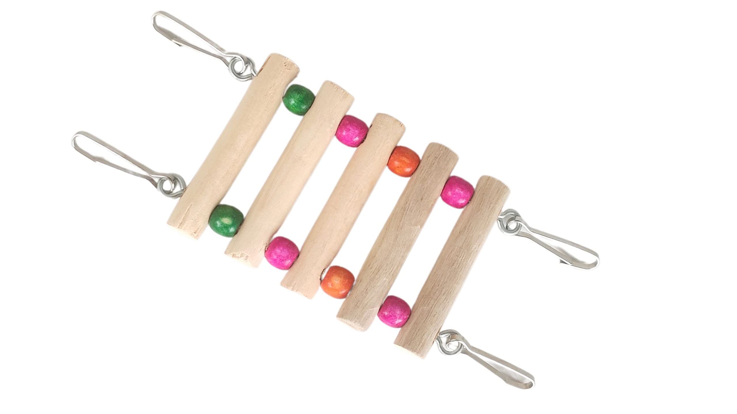 KSK Colourful and Funny Wooden Small Pet Hanging Ladder Toy for Parrot and Mouse (B06XDNMN46) Amazon Price History, Amazon Price Tracker
