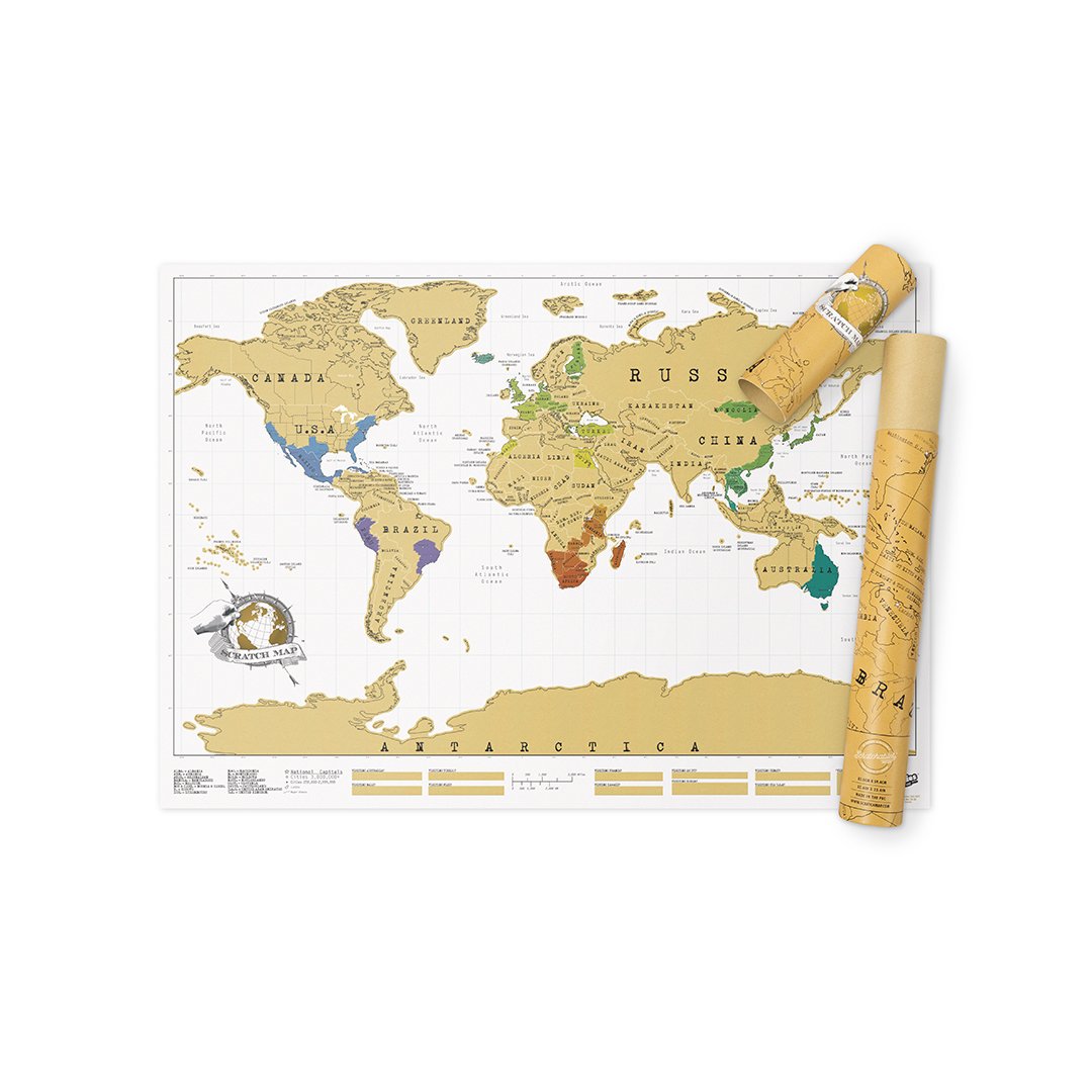 Scratch Map Original Scratch off Map, Personalized World Travel Map
