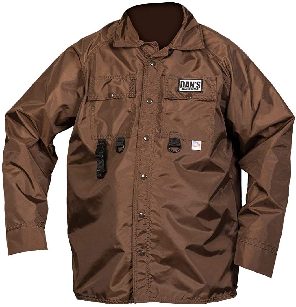Briarproof Hunting Shirt, with Mesh Liner, Made in U.S.A. (Small) Brown