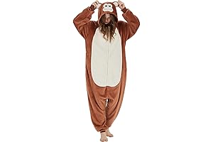 Adult Unisex Monkey Onsie Pajamas