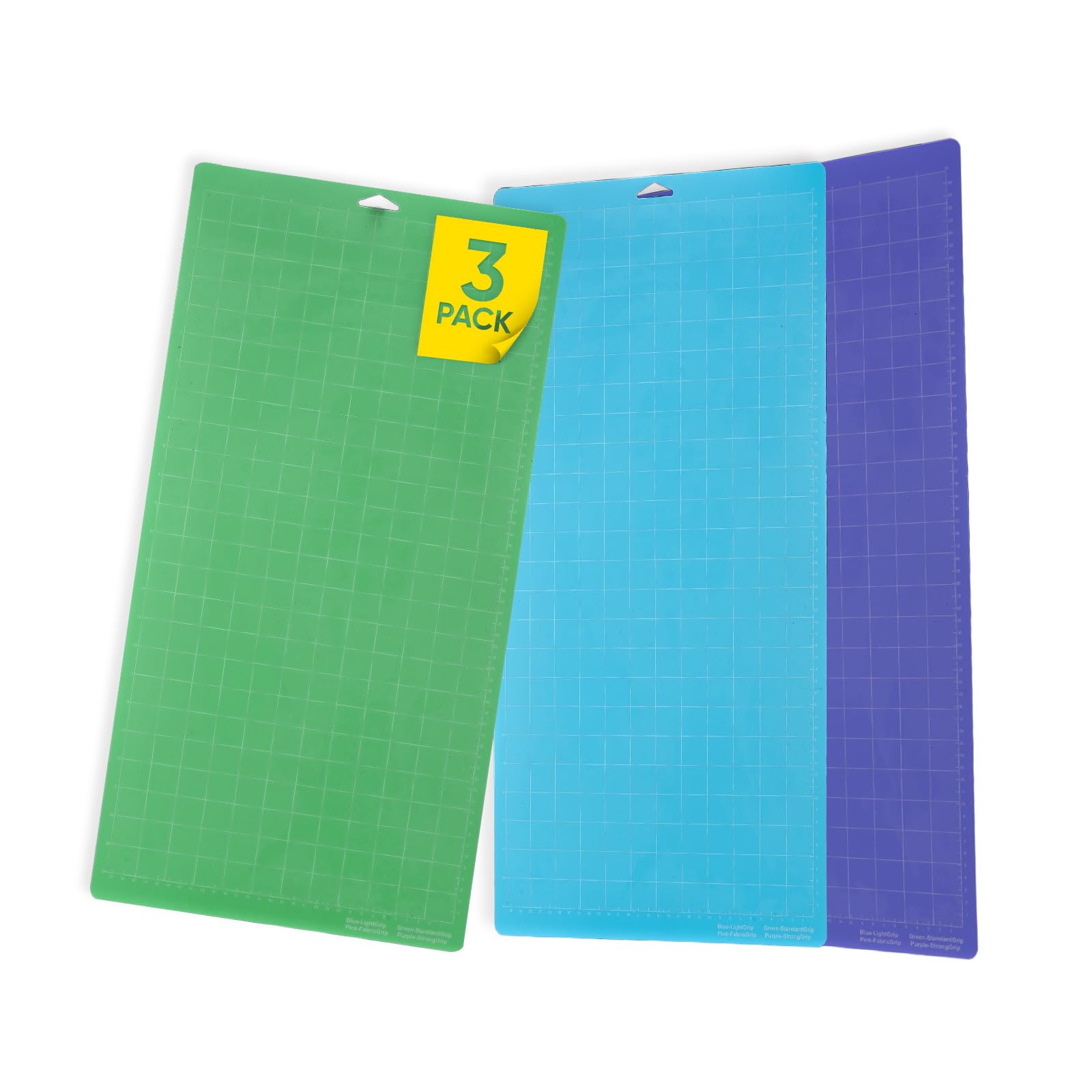 Kokorosa12 * 4.5 and 6.5 * 4.5 inch Vinyl Cutting Mat,6Pcs Vinyl Variety Grip Cutting Mat,Stronggirp,Lightgirp,Standardgirp Cuting Mat for Vinyl,Art,Craft and Scrapbooking