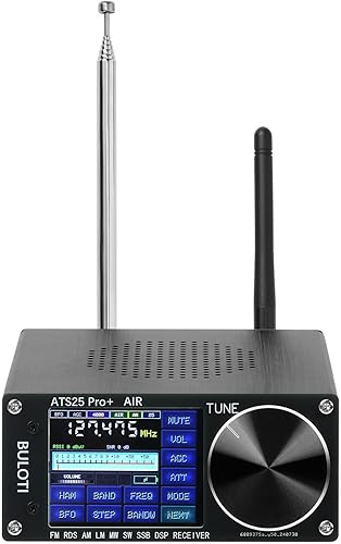 ATS25pro+ Air Radio portátil AM FM, radio WiFi Bluetooth, banda de aire, FM SW SSB MW LW AIR SDR receptor de banda de aviación, radio de onda corta