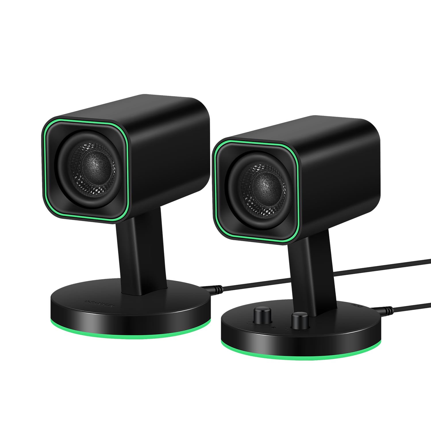 Sanyun SW202 24W Compact Computer Speakers, DSP 3 Modes 16bit USB DAC Bluetooth 5.2, 2.0 PC Multimedia RGB Gaming Speakers for Desktop Monitor Laptop,