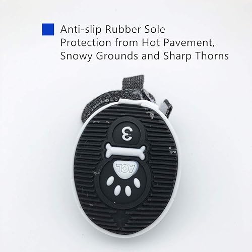 Miniatura 4 de PetFavorites Zapatos de correr, para mascotas, perros y cachorros, botas de lona antideslizantes para perros pequeños a grandes, con velcro y