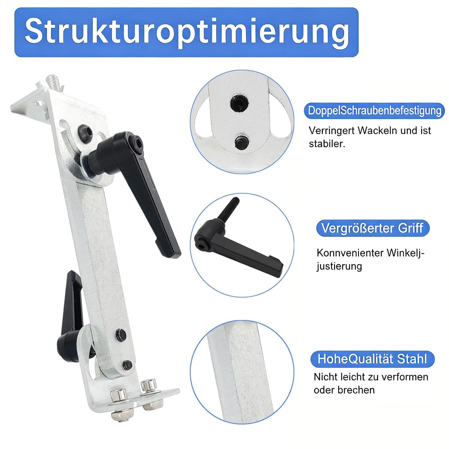 Ángulo ajustable de aleación de aluminio Material Stand Kit para pistón alternativo Actuador lineal