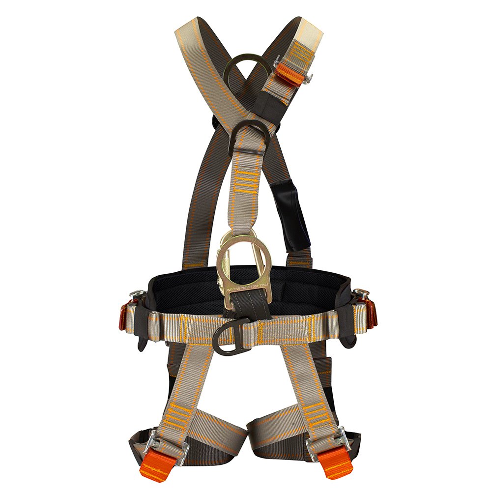 Fusion Climb Pro Backyard Zip Line Kit FK-A-HLT-07 Harness Lanyard Trolley Bundle, Black