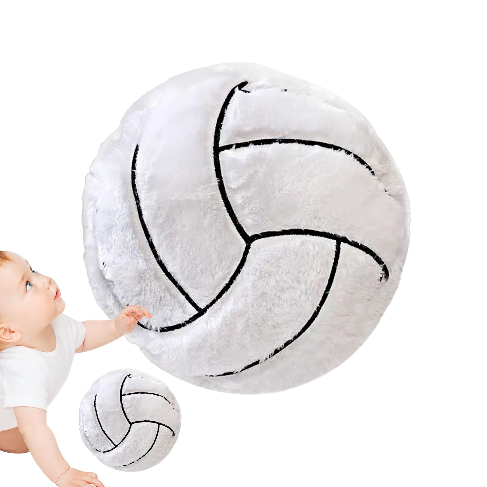 TONGFENG Almohada de Jet de Bola | Almohada circular de tema Soft Ball | Cojines para dormitorio, almohada redonda para dormitorio, sofá, cama, piso, almohadas estéticas, almohadas de peluche