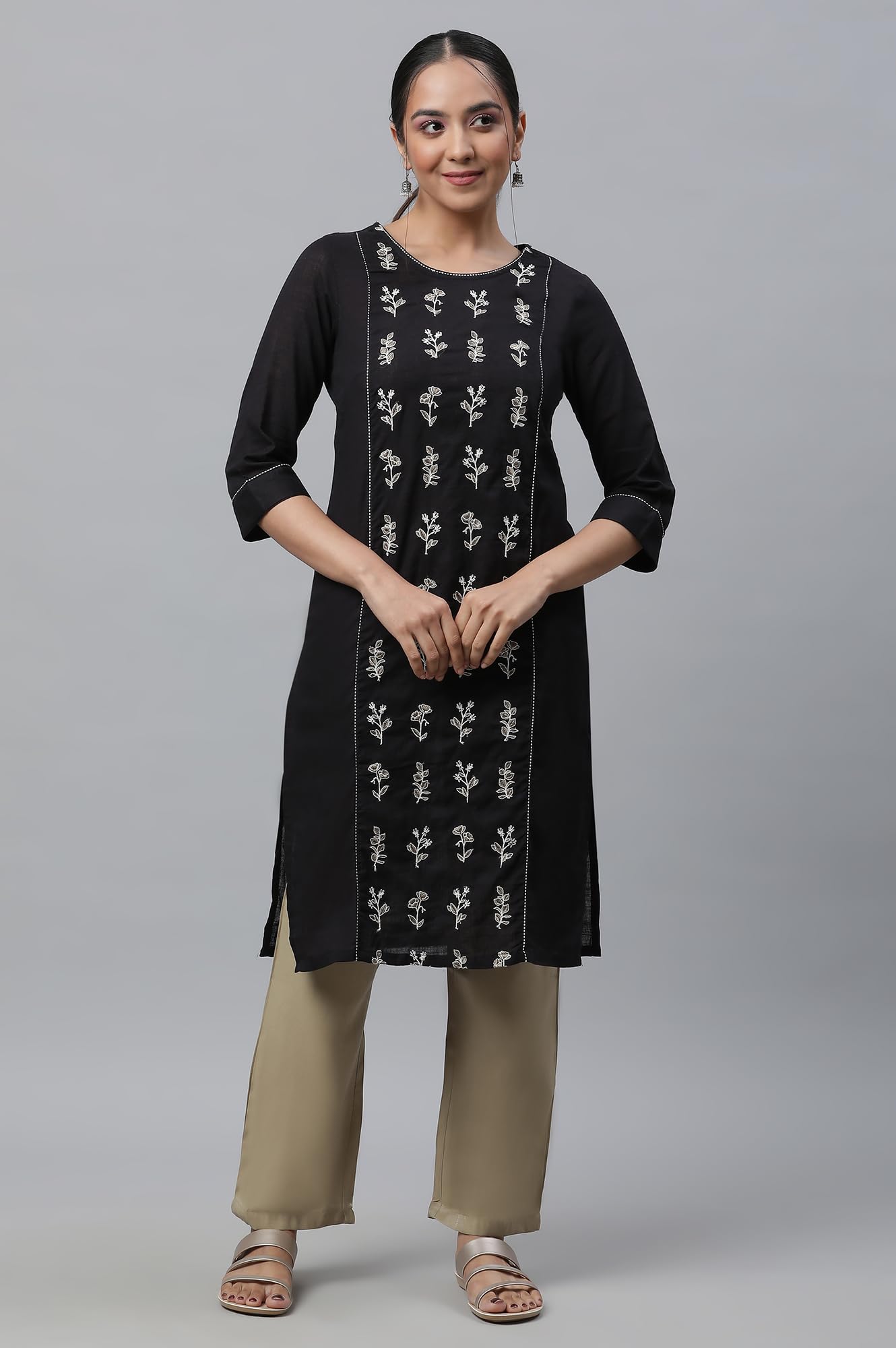 Aurelia Strechable Palazzo - Pantalones de ajuste regular para mujer, longitud hasta el tobillo, pantalones Palazzo de ajuste regular para mujer