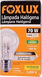 Foxlux Lâmpada Halógena Clássica 70W 127V