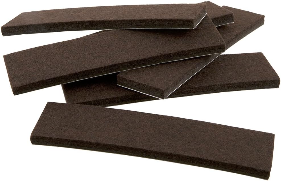 SOFTTOUCH 1 x 4 Inch Felt Strips for Hard Surfaces Protect Hardwood