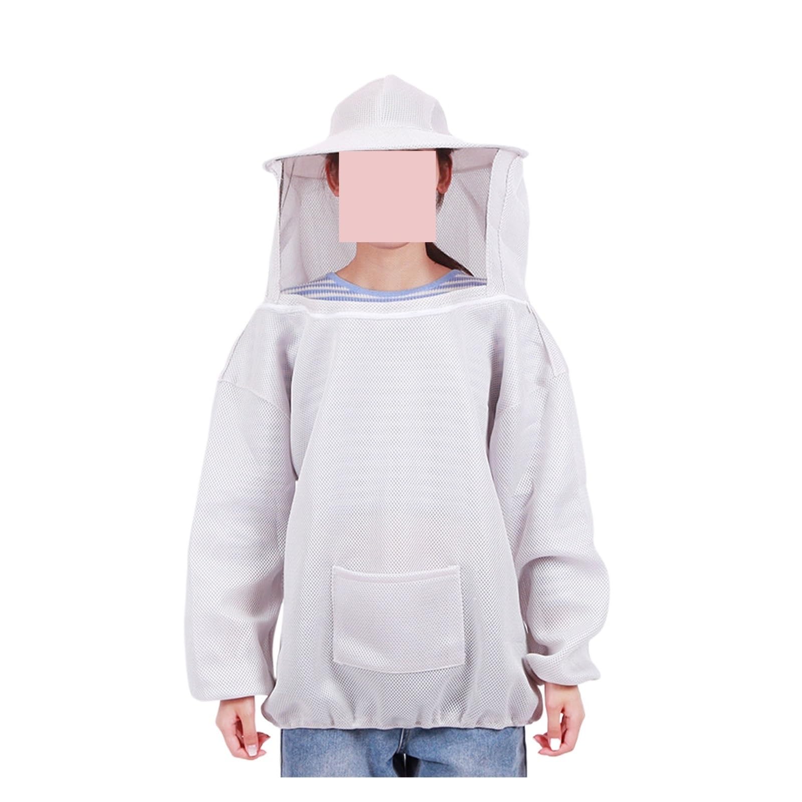 Beekeeping Anti-Bee Clothing Beekeeping Suit Beekeeper Body with Bee-Proof Cap Beekeeping Equipment(Grijs)