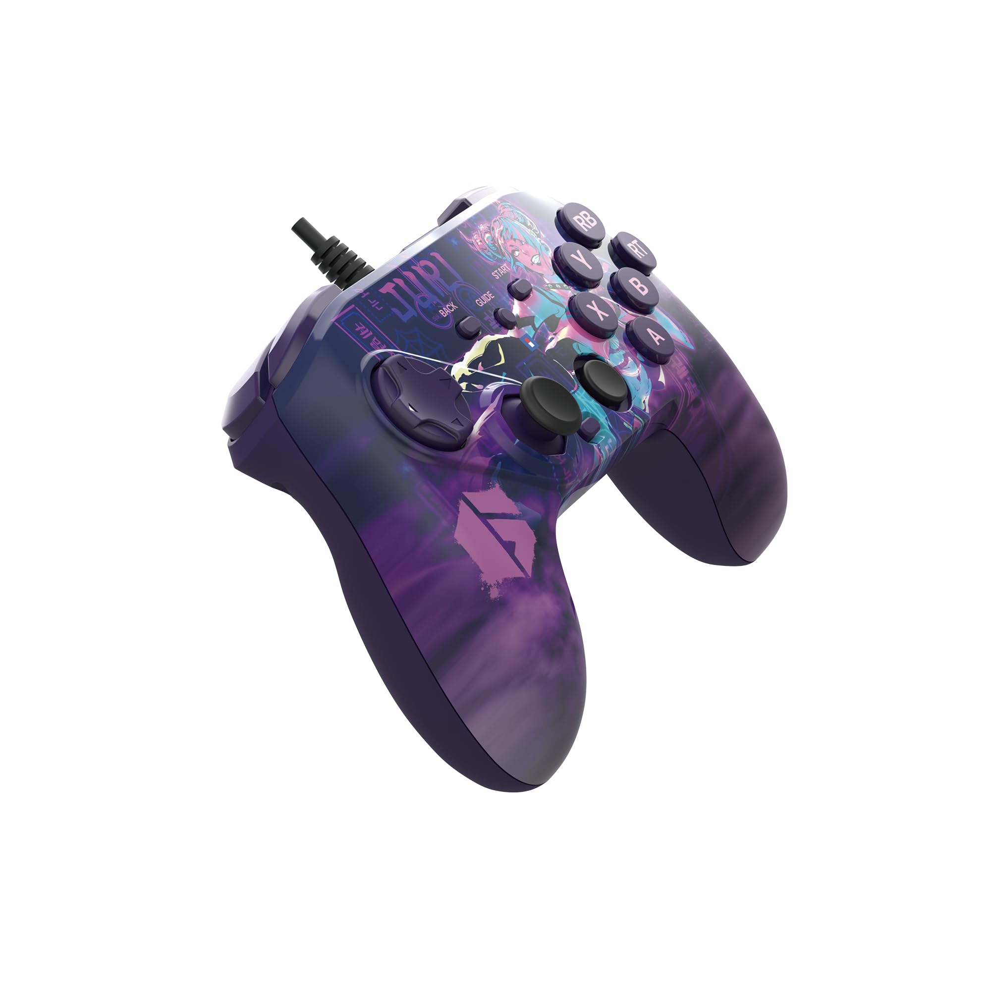 HORI - Fighting Commander OCTA (Edición Street Fighter 6 - Juri) para PC Windows - Mando de lucha con cable apto para torneos - Licencia oficial de Capcom
