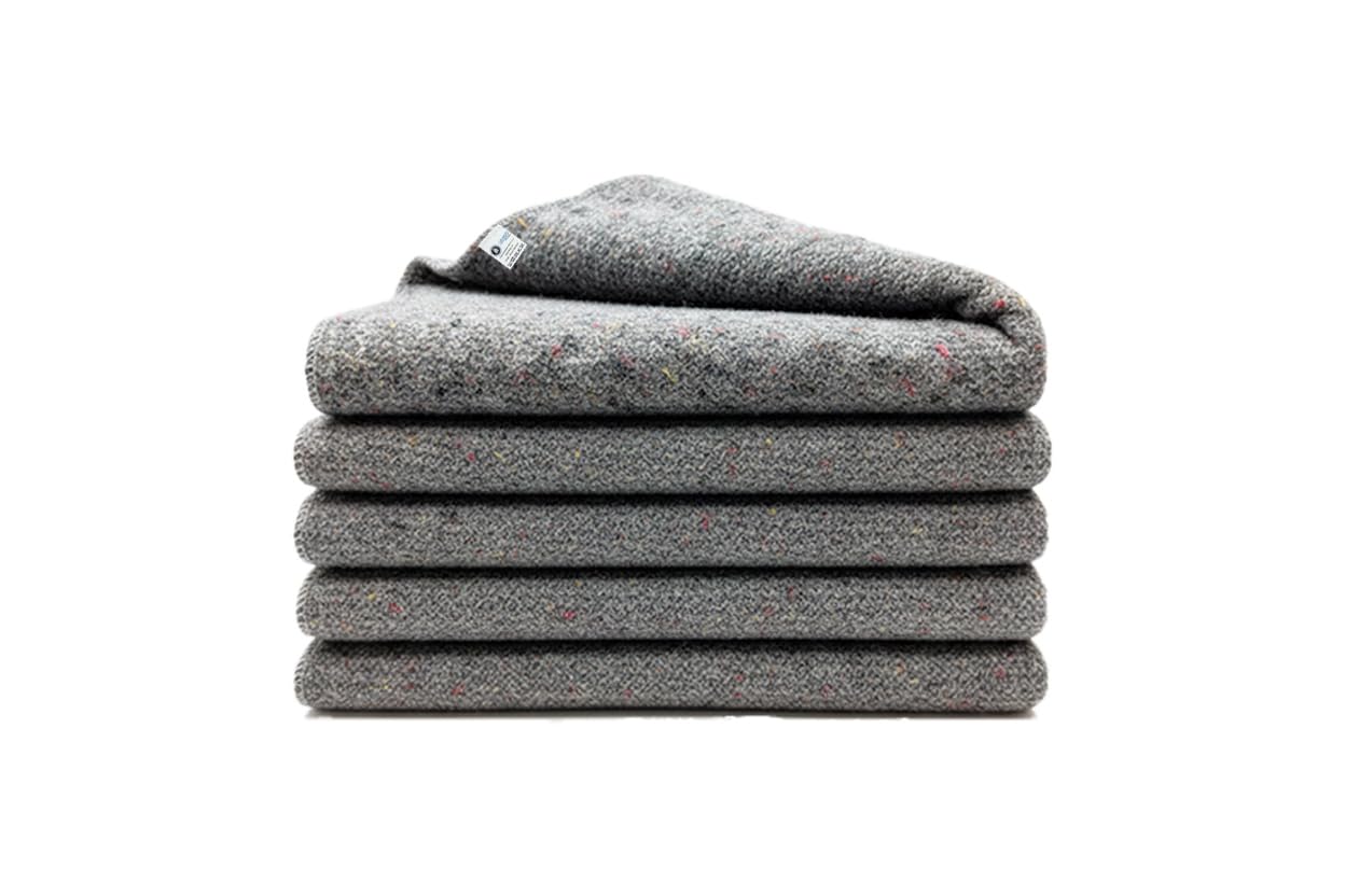 Pack of 10 Furniture Moving Van Removal Packing Transit Fabric Blankets -200cm x 150cm