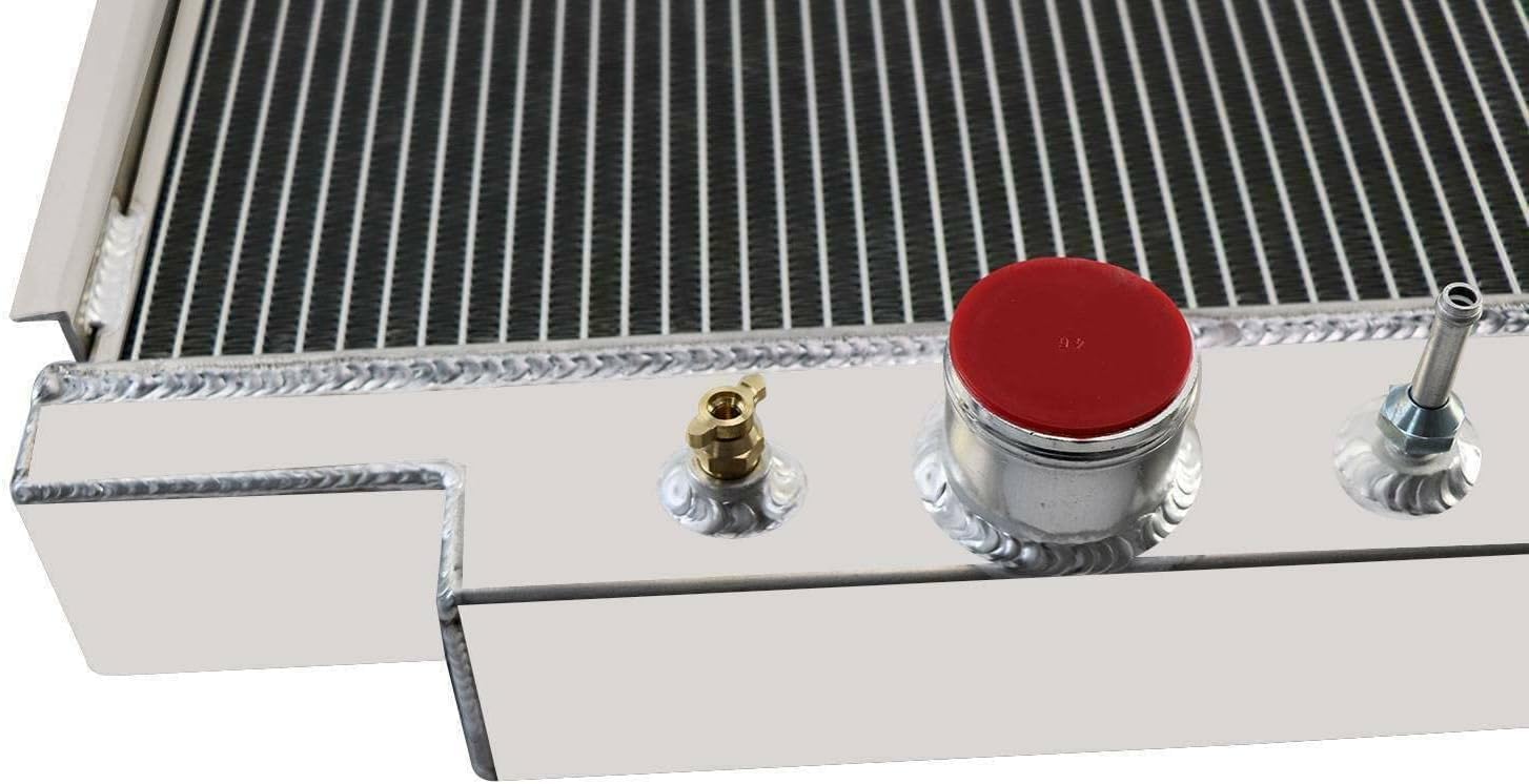 DPI1165 Aluminum Radiator for 1983-1996 Ford F150 F250 F350 F59 6.9L 7.3L V8 Diesel AT/MT Radiador for Ford F-Series 1 Row Downflow Radiators 1984 1985 1986 1987 1988 1989 1990 1993 1994 1995