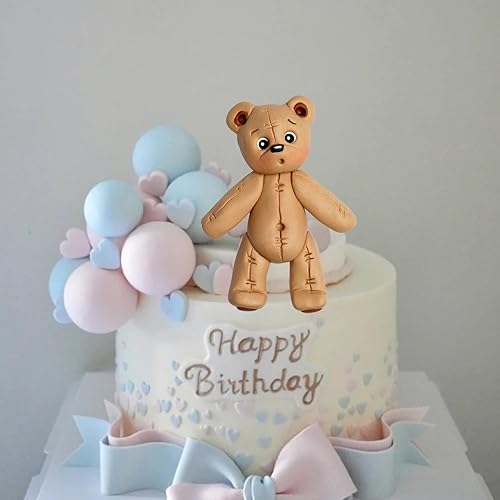 Miniatura 4 de MINFEIDMS Moldes de silicona para fondant de oso para oso de peluche, pasta de goma de caramelo de chocolate, pasta de polímero de arcilla para