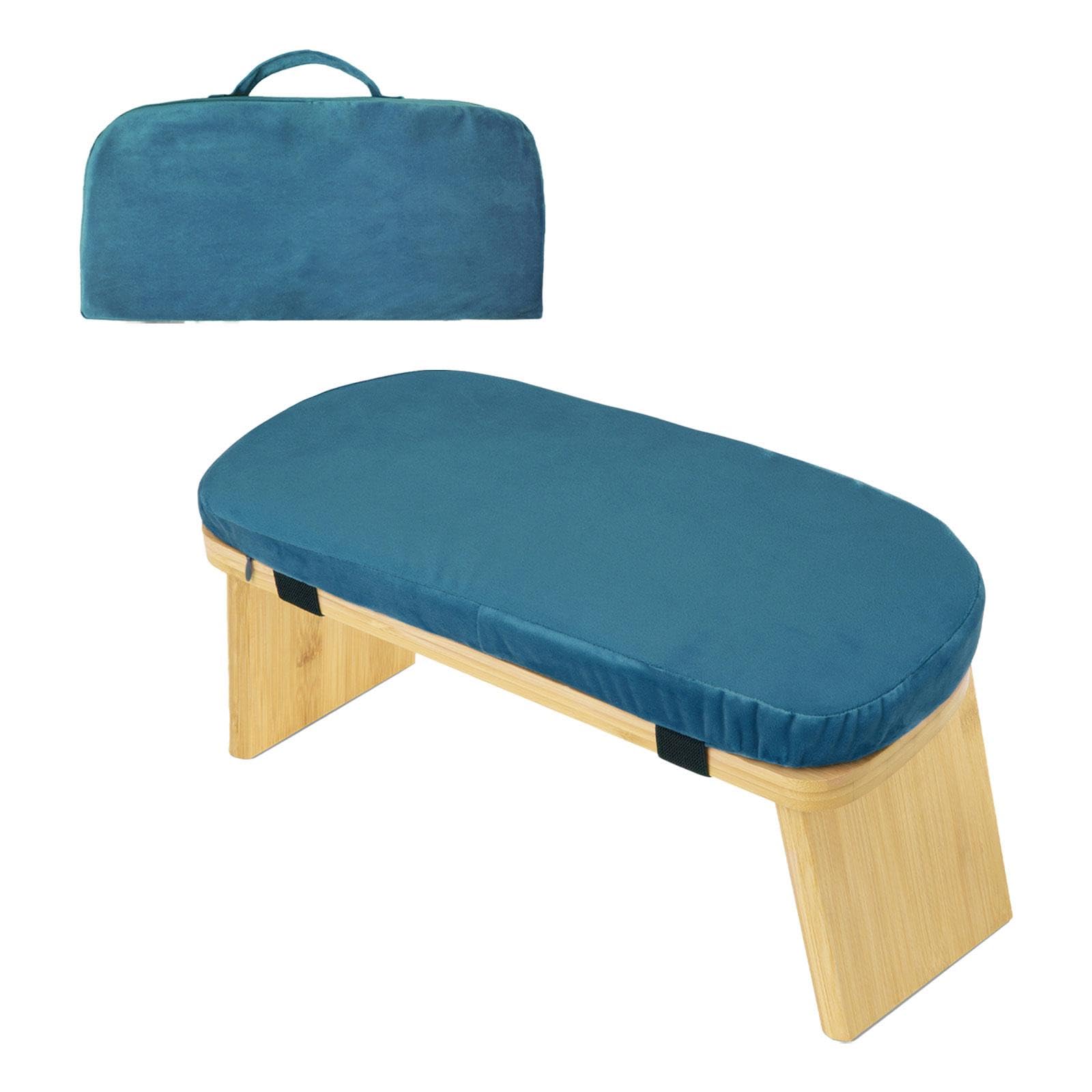 Meditation Bench Low Seat Chair Yoga Stool Sturdy Kneeling Stool for Praying Blue|Sporting Goods|Fitness Running & Yoga|Strength Training|Benches|1 Meditation Bench-image-21