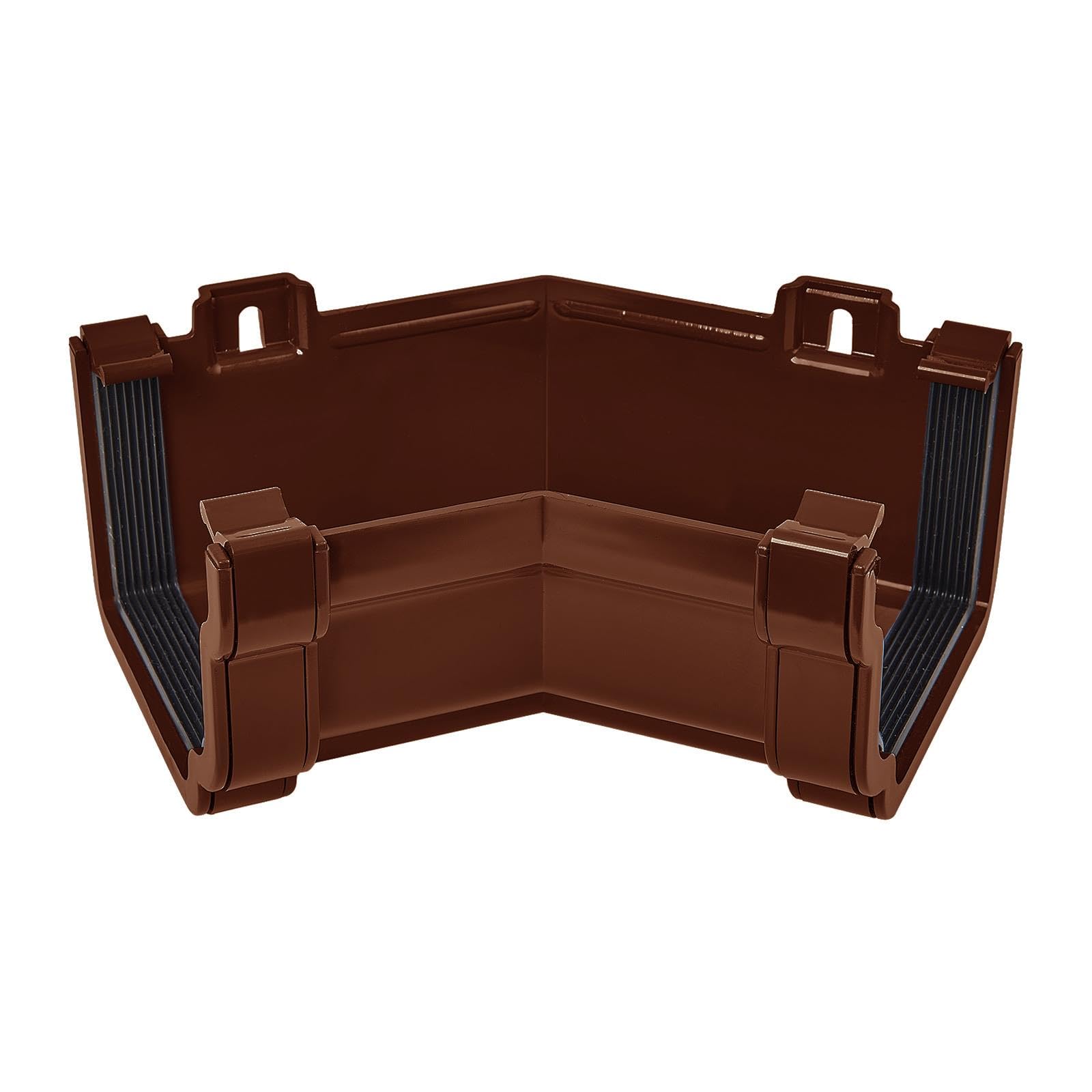 Truly Pvc Limited Brown Kayflow Ogee Gutter Internal 135° Angle – High Capacity Pvc Rainwater Drainage System Corner