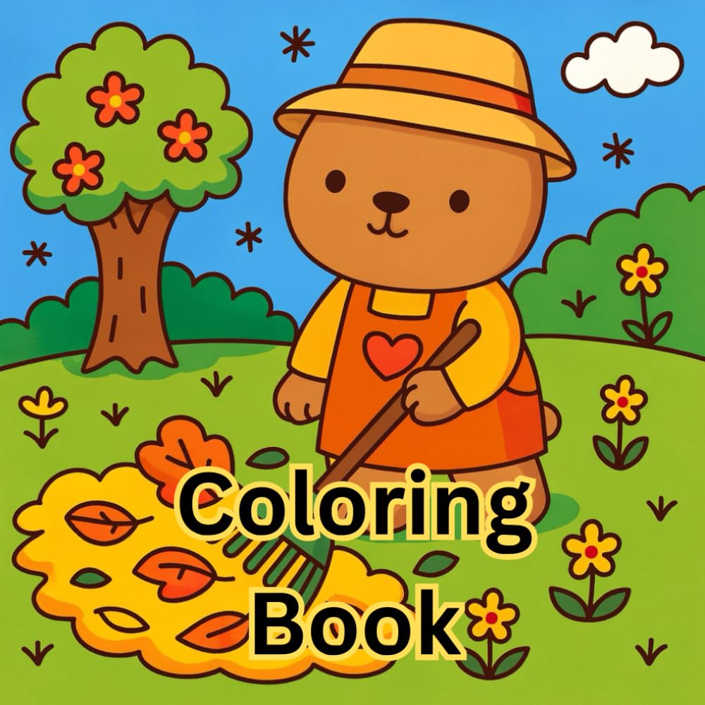 Cozy Garden Animals: A Cute and Relaxing Coloring Book: Stress-Relief Coloring Pages Featuring Adorable Animals & Nature
