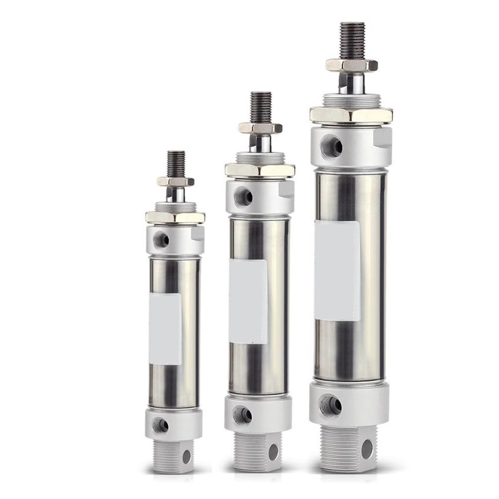 Gqnblvhzupdm Stroke 350Mm Air Cylinder, Ma Pneumatic Air Cylinder Stainless Steel Mini Double Acting Single Rod 16/20/25/32/40 Bore 10~500Mm Stroke Ma32(,Ma16(Bore 16Mm))