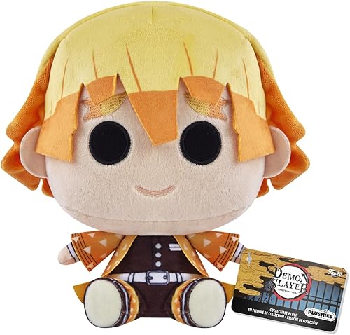 Funko Plush: Demon Slayer - Zenitsu Agatsuma de 7 pulgadas - Peluche suave coleccionable - Idea de regalo de cumpleaños - Producto oficial - Peluche