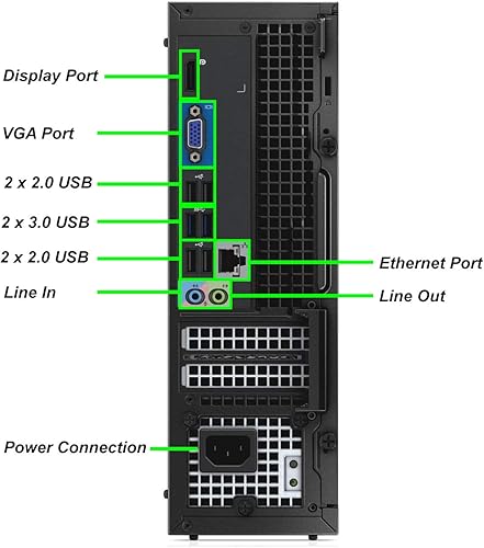 Miniatura 3 de Dell OptiPlex 3020 SFF - Computadora de sobremesa, procesador Intel Core i5, RAM de 8 GB, disco duro de 500 GB, monitor LCD FHD 27, teclado y mouse
