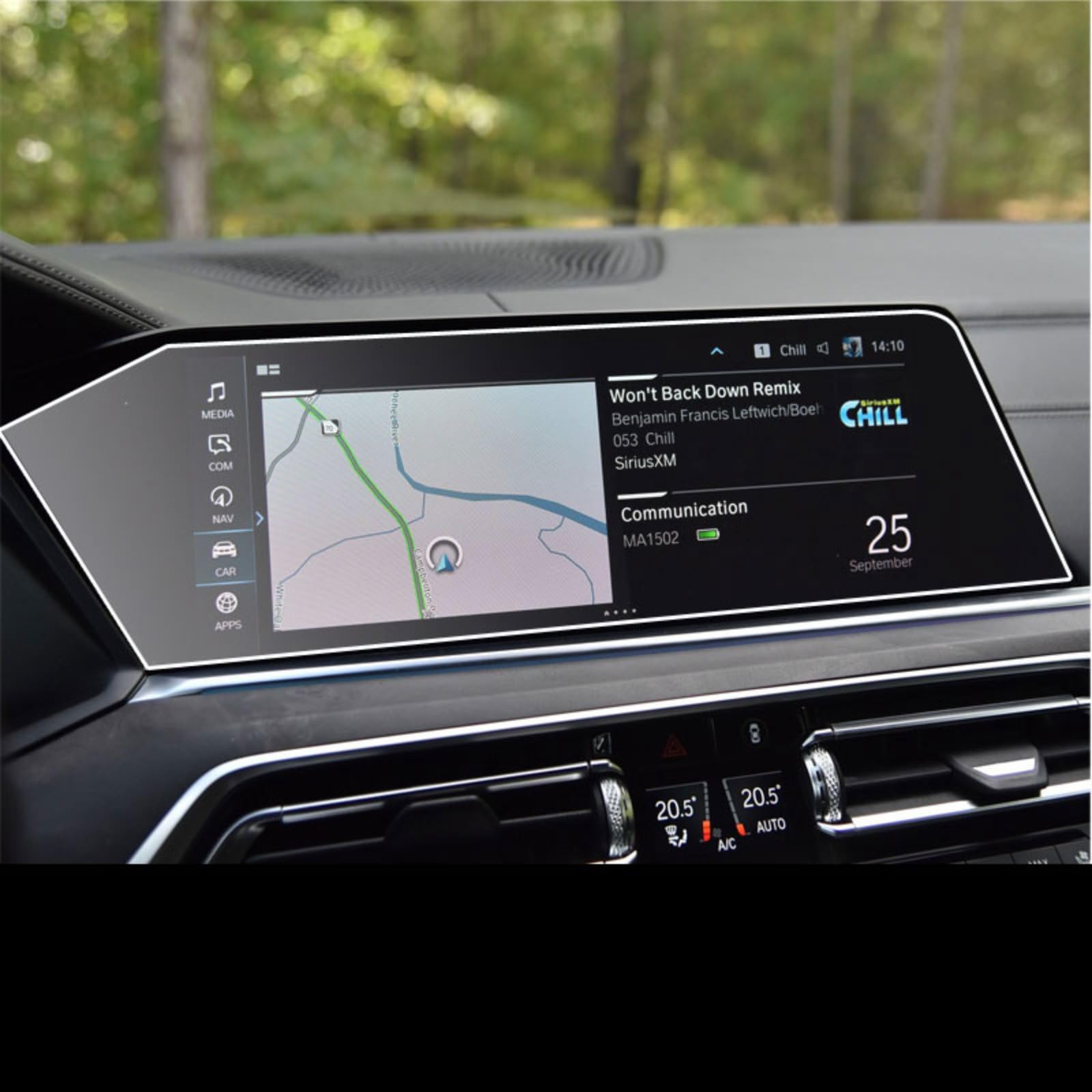 Nawigacja samochodowa Szkło hartowane Ekran LCD Folia ochronna Naklejka Osłona Dla BMW X5 G05 X7 G07 2019