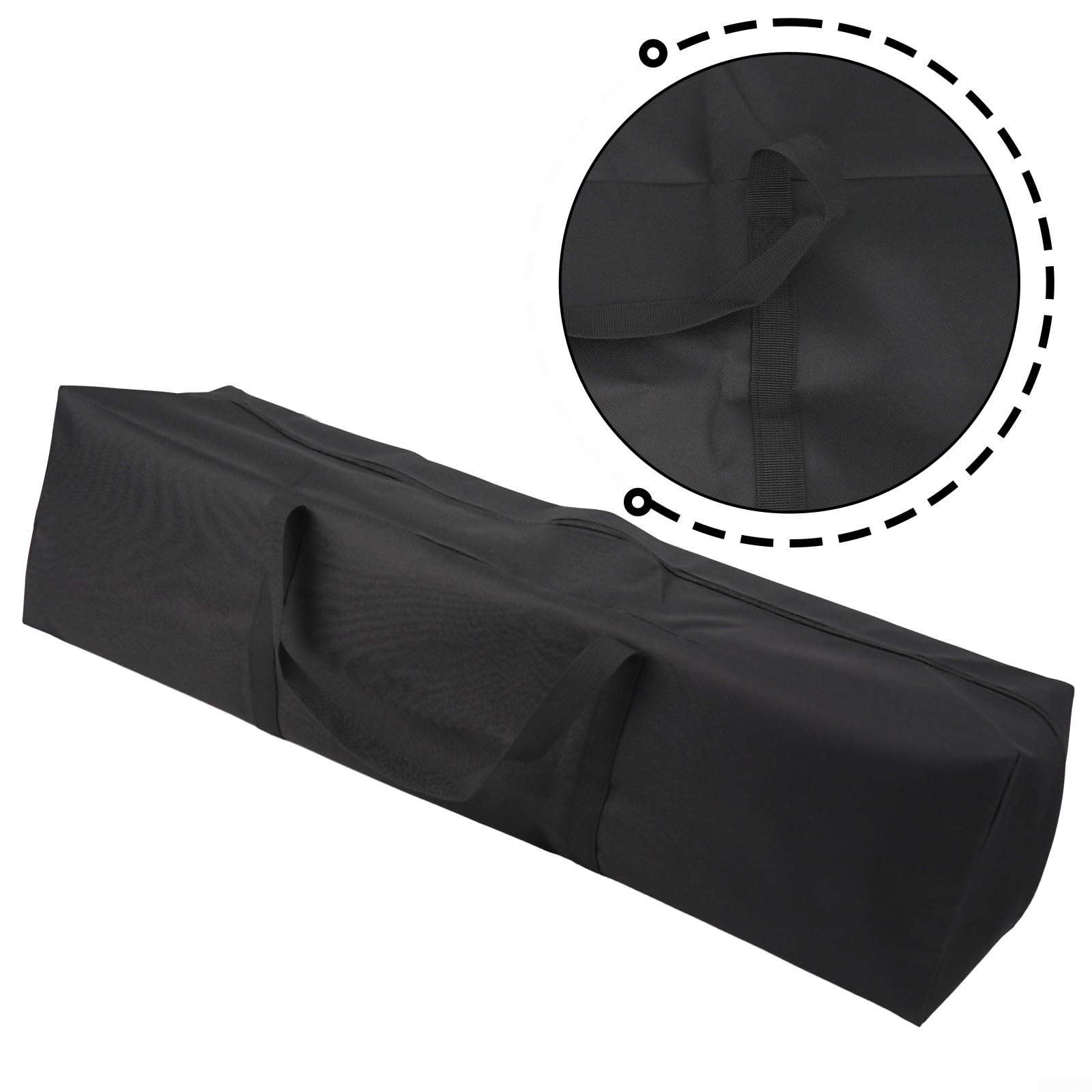 Borsa da trasporto in tessuto Oxford per bastoni da tenda, ideale per campeggio e gite di pesca (80 x 9 x 9 cm