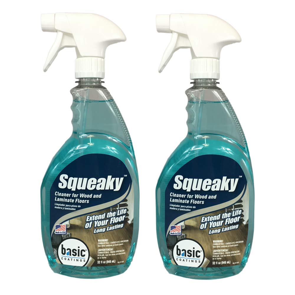 New Basic Coating Squeaky Hardwood Floor Cleaner RTU Spary Bottle 32 fl oz (Pack of 2)