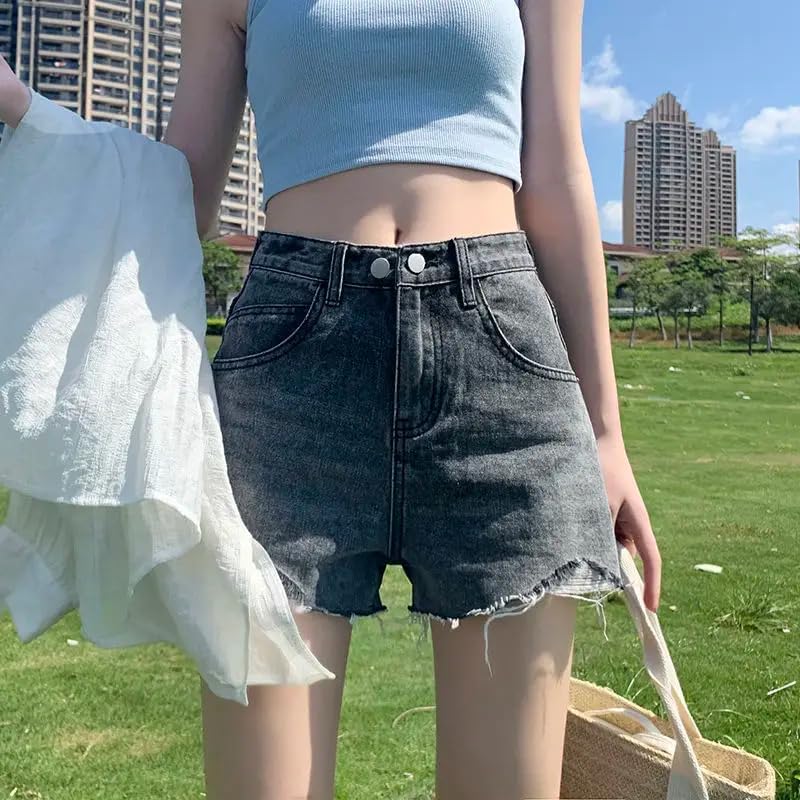 Short Jean Pants High Waist Denim Shorts for Women