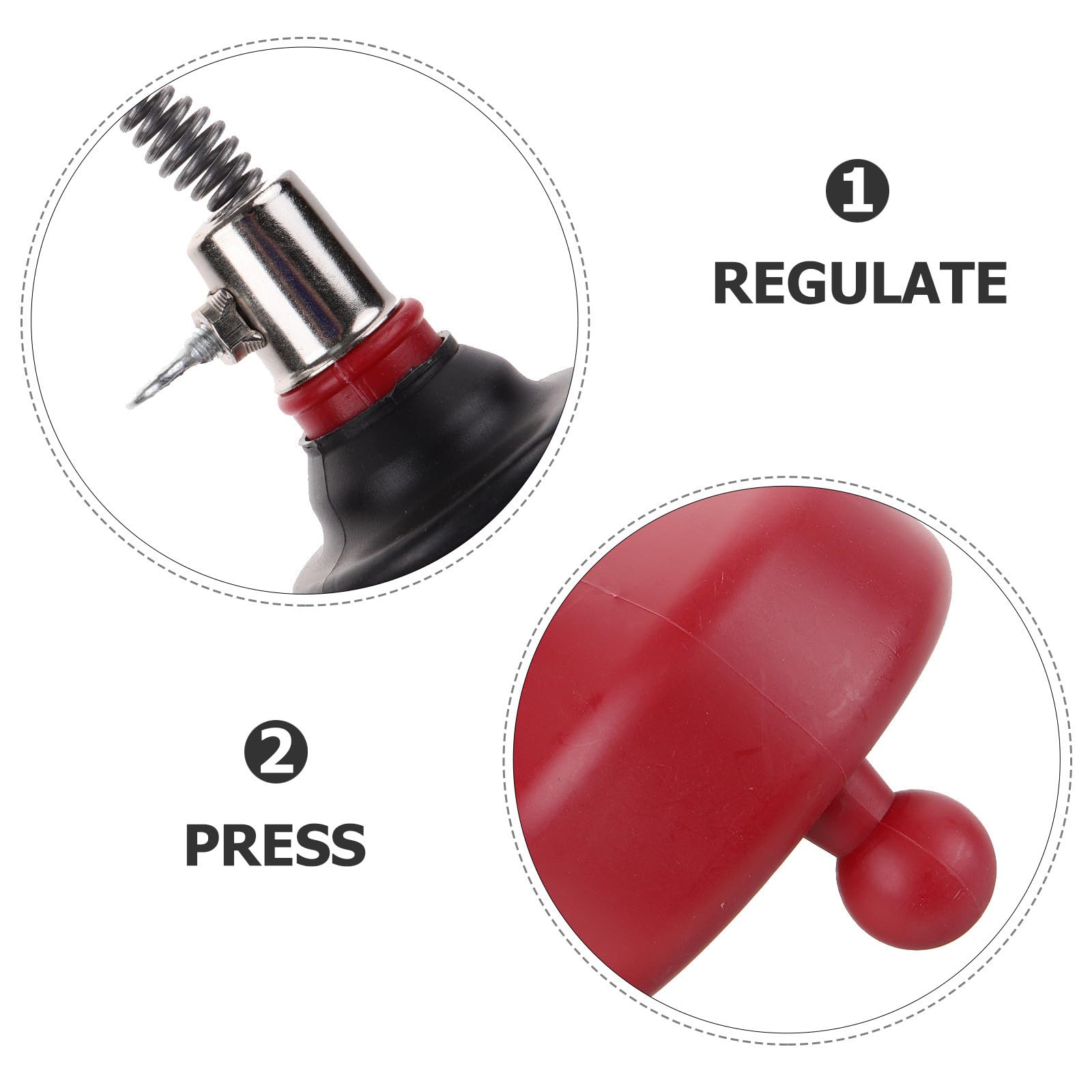 Herramienta Desatascadora de Tuberías Resistente Material PE y Acero al Carbono 72a Rojo para Fregadero para Uso Frecuente en Plomería Doméstica