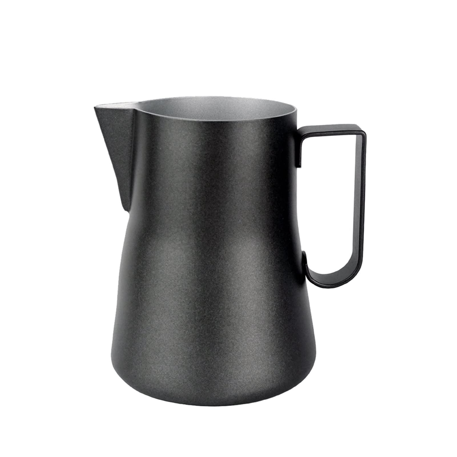 ESOUY Saucieren 350/550 ml Milchaufschäumkrug aus Edelstahl für Espresso, Kaffee, Barista, Latte, Milch, Sahneaufschäumer, Tasse, Krug, Soßenkrug (Kapazität: 350 ml, Farbe: Schwarz)