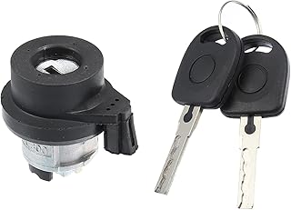QUARKZMAN 1 Set Ignition Switch Steering Lock Cylinder with Key for Volkswagen