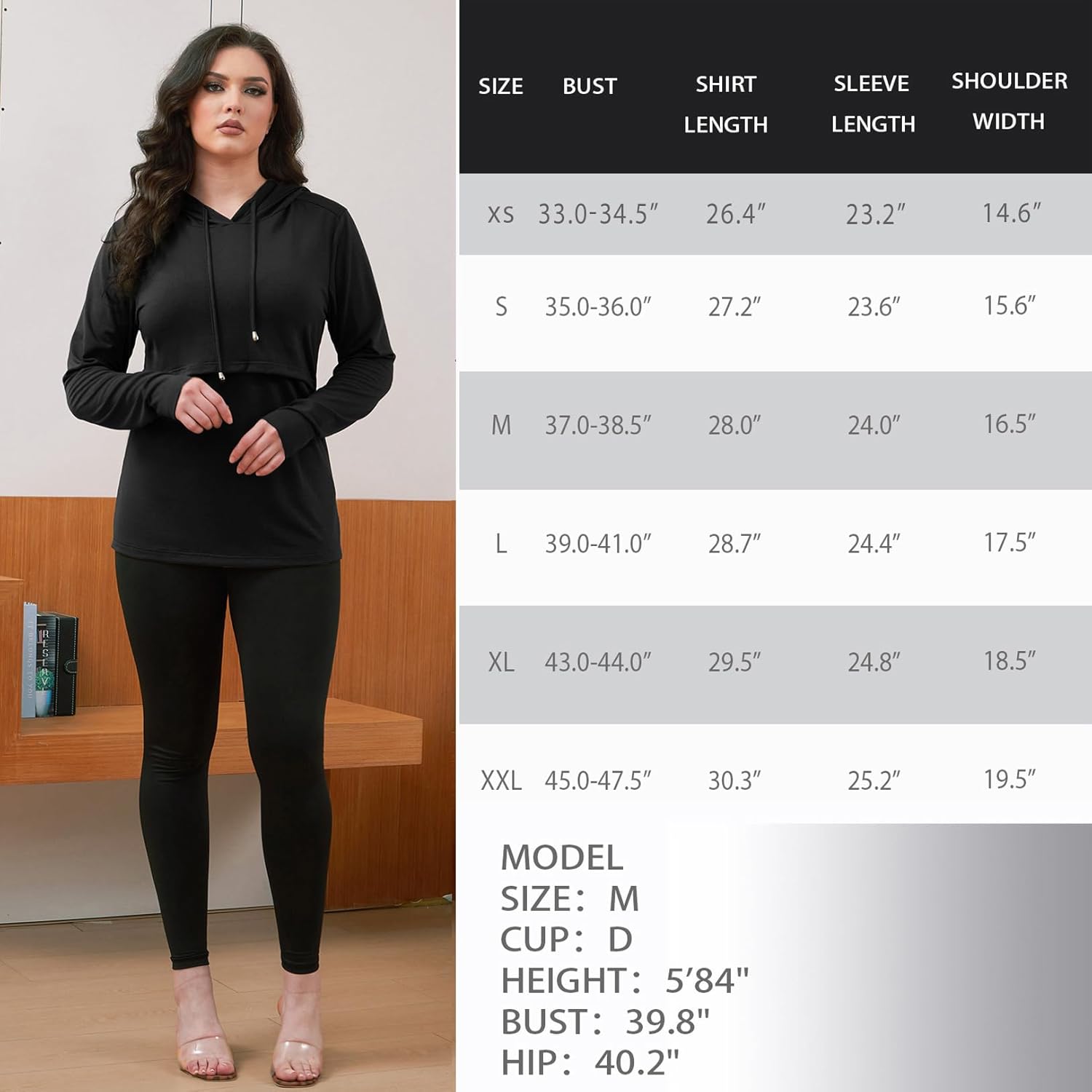 GINKANA Women's Nursing Hoodie Sweatshirt Long Sleeves Breastfeeding Maternity Tops Casual Clothes - Image 7