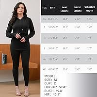 Vista 98 de GINKANA Sudadera con capucha para mujer, manga larga, lactancia materna, ropa casual