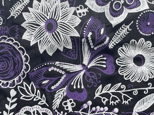 Blue Orchid Fully Lined Butterfly Boho Crossbody Purse - Handmade Hippie Hobo Sling Shoulder Bag - Medium4