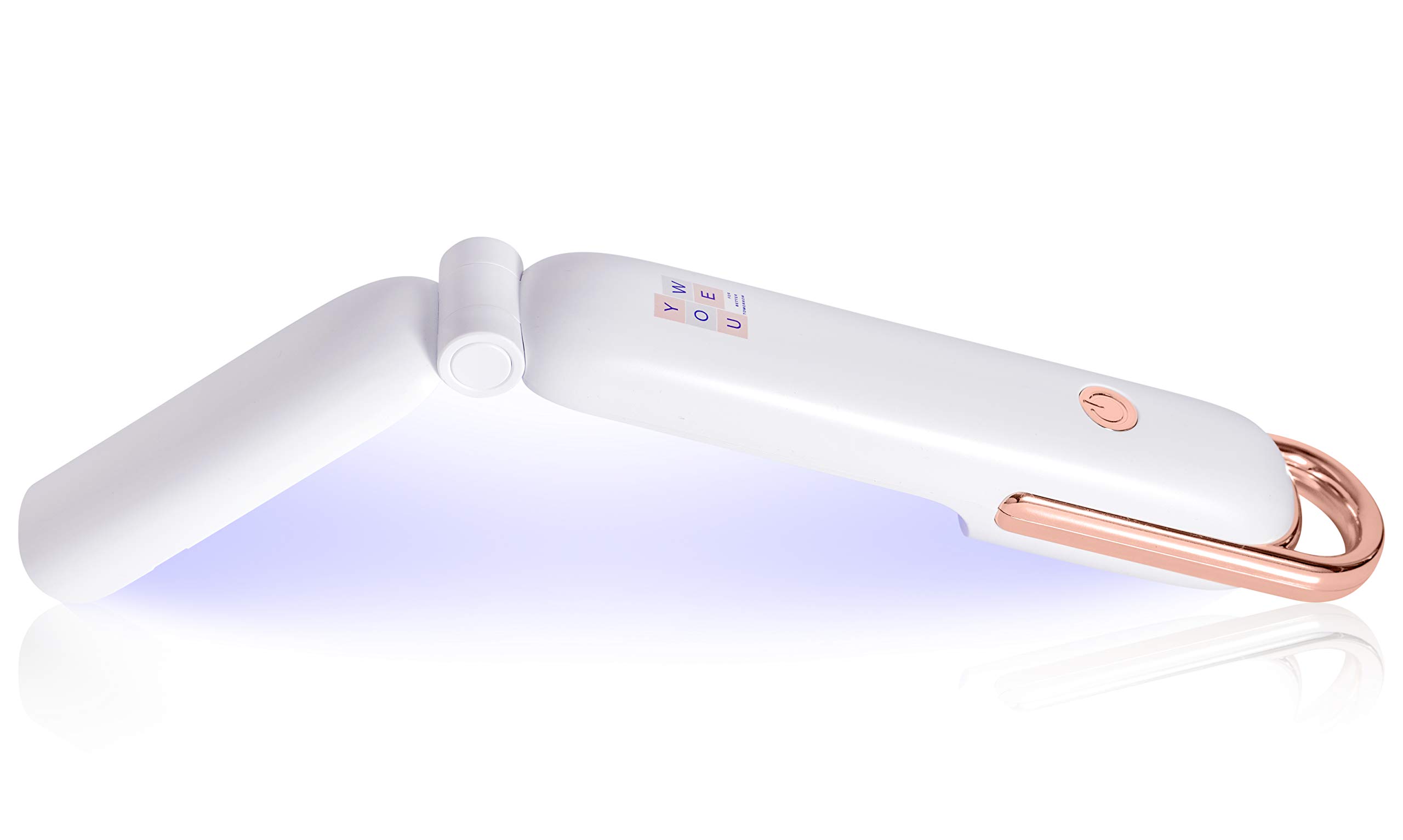 Baguette de stérilisation UVC portable, Puissant désinfectant UV YouWe à 16 LED, Style design élégant, Rechargeable, pliable, facile à transporter, avec mécanisme d'arrêt automatique uv sterilisateur.