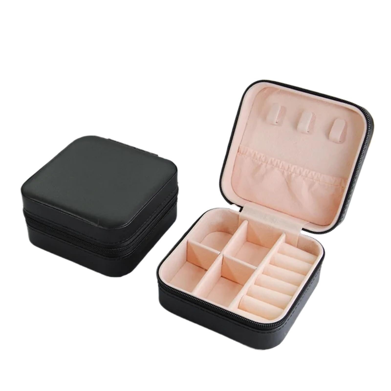 ZHAOQIN Jewellery Box Jewellery Organiser Boxes Travel Portable Storage(Black)