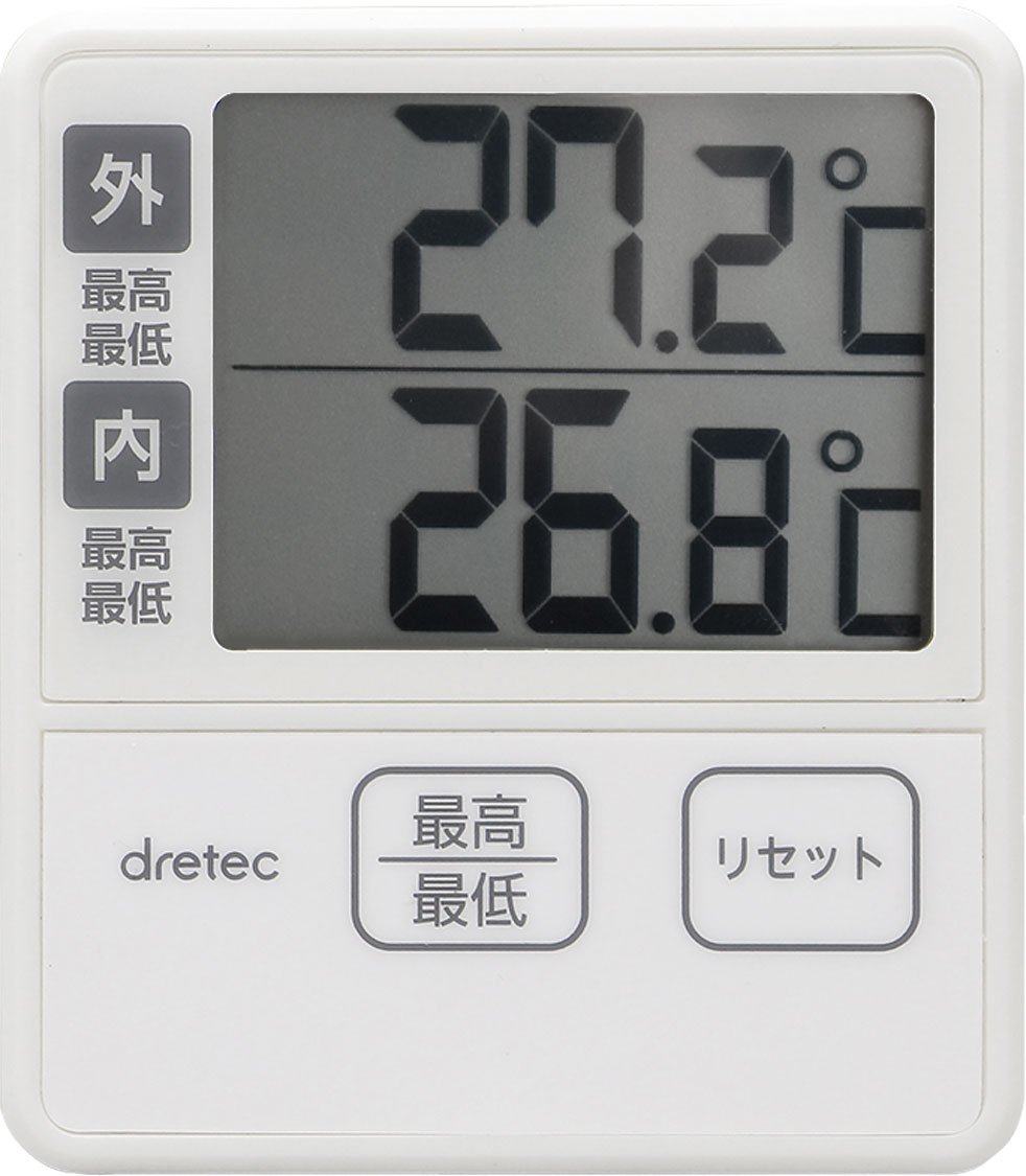 ドリテック(dretec) 温度計 室内 室外 デジタル 壁掛け O-285IV…