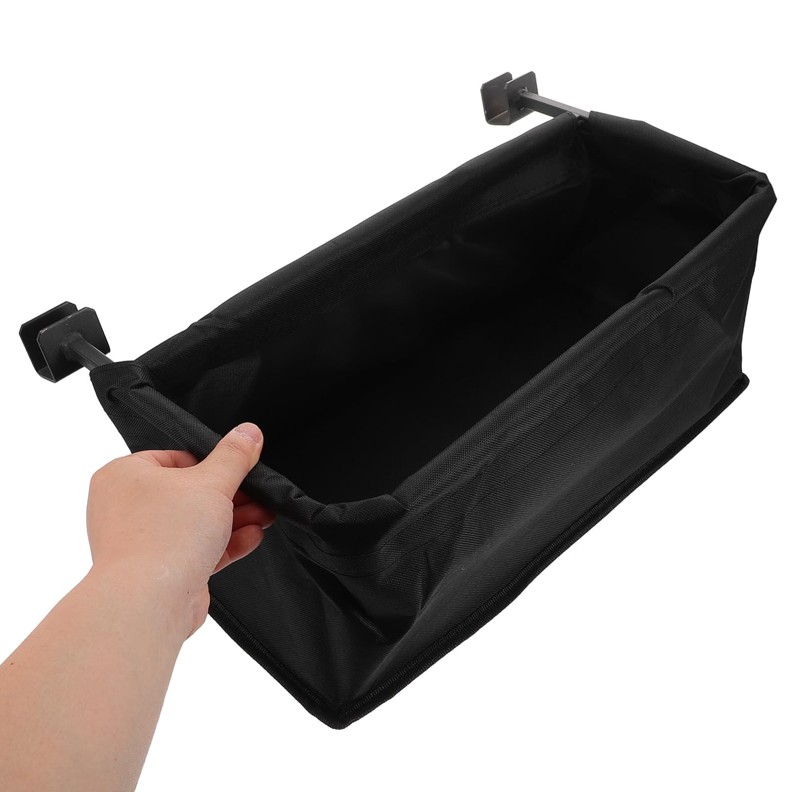 VALICLUD Borsa Posteriore per Wagon da Campeggio, Organizer Nero in Ferro e Tessuto Oxford, Staccabile e Lavabile per Outdoor e Viaggi Lunghi