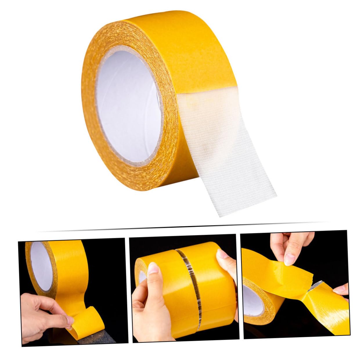 TOPBATHY 4 Rouleaux Ruban Adhésif Double Face Extra Fort Ruban Adhésif pour Décorations Projets Artisanaux à Eau Facile à Résidus