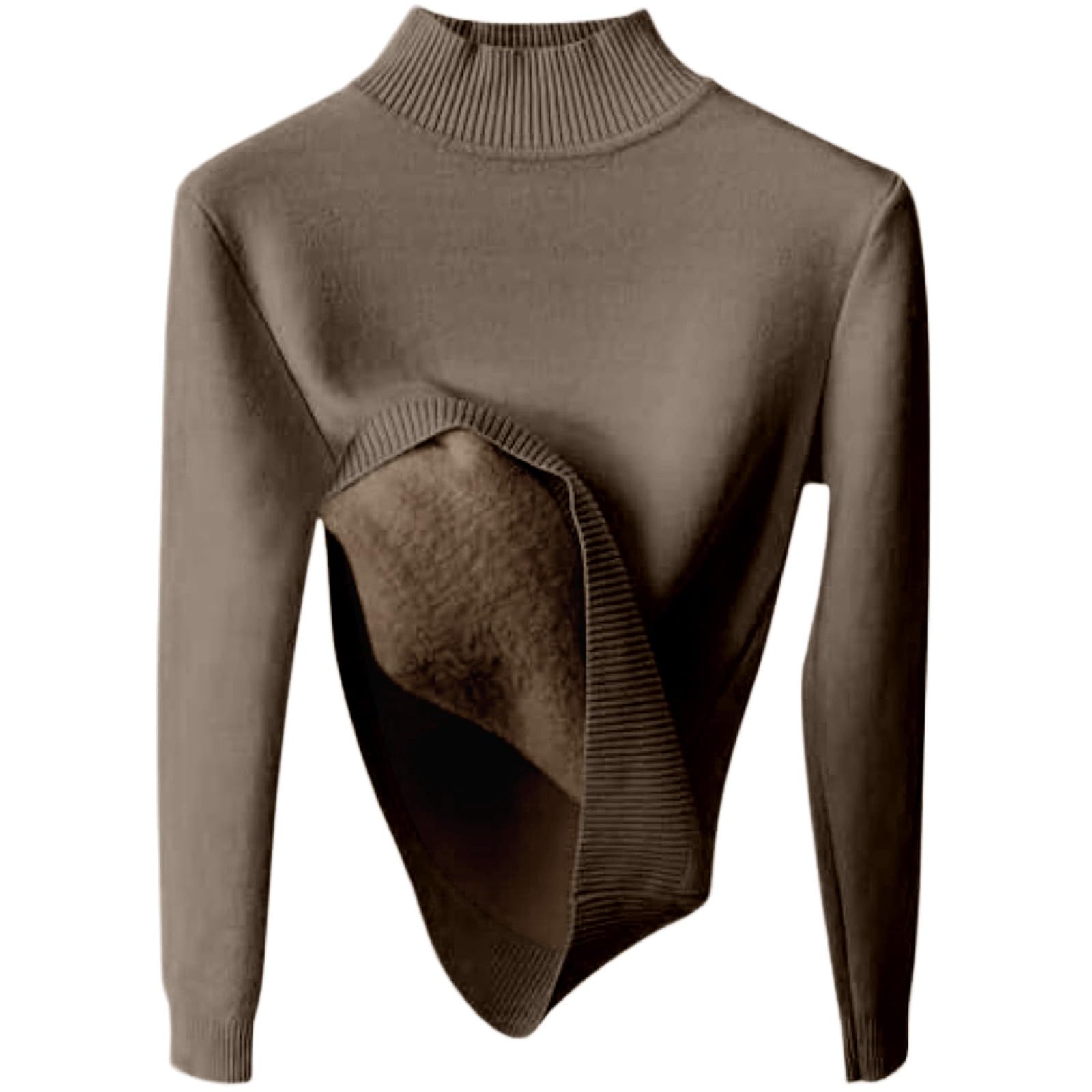 Turtleneck Sweater for Women Cotton Long Sleeve Sweater Casual Soft Knit Fit Lightweight Pullover Fall Work Outfits