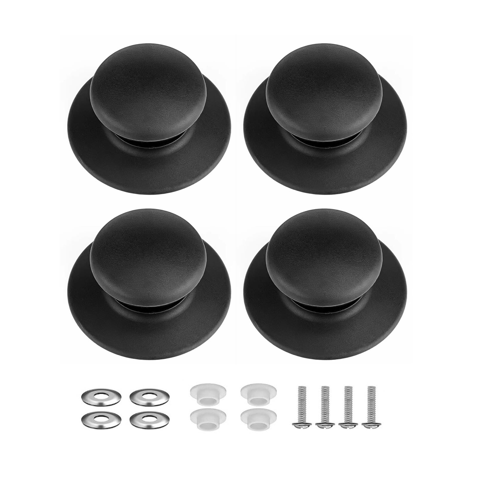 Xagmodshn 4 Packs 4Pieces Practical Replacements Pots Lid Handle Knobs For Slow Cooker Lid And Comfortable Grip Designs Replacement Cookware Knob
