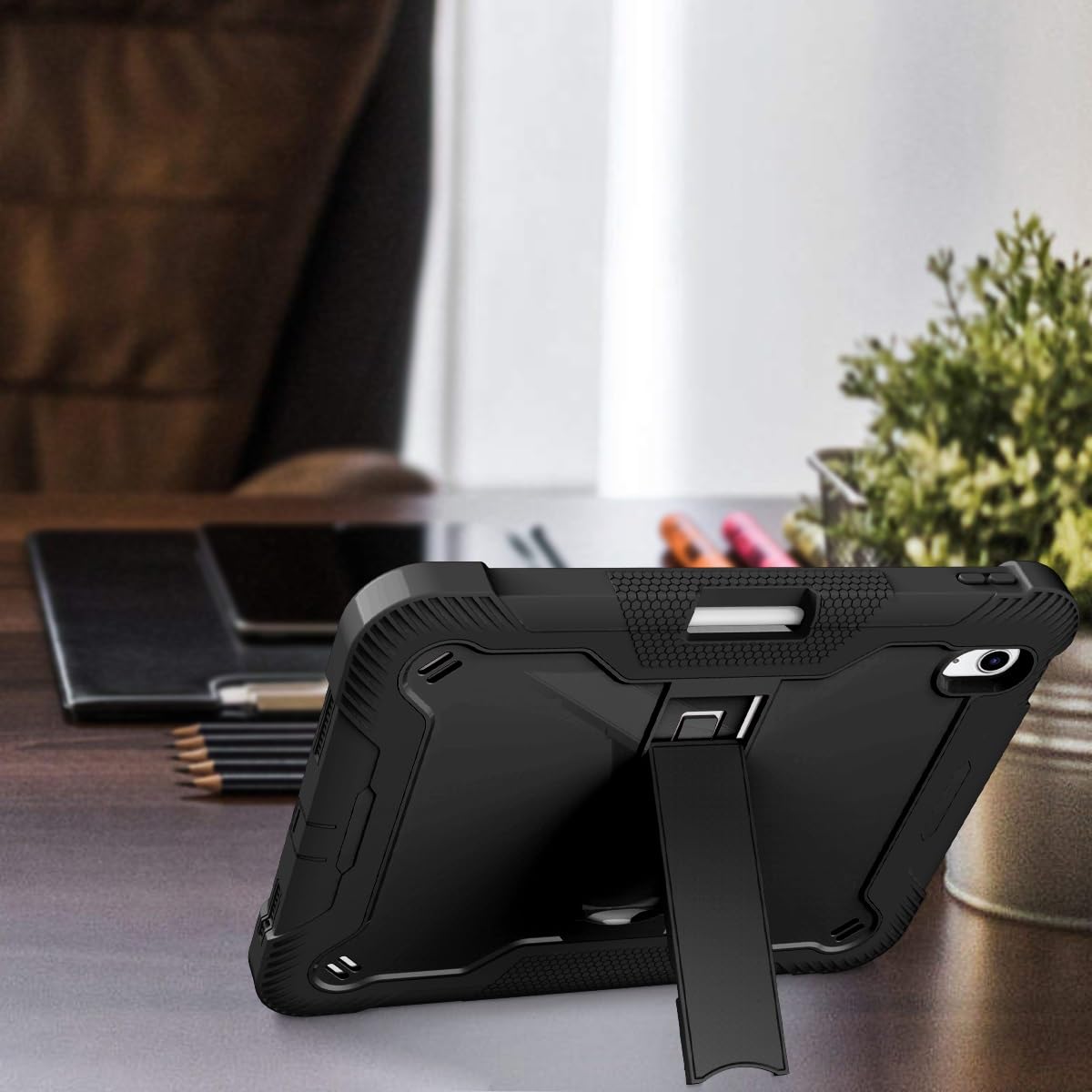 Fintie Hoes voor iPad 11e generatie 2025 11 inch (A16), iPad 10e generatie 10,9 inch 2022, ultradunne beschermhoes met transparante achterkant, case, cover, auto slaap/waak, wijnrood