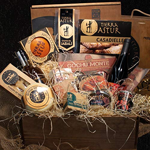 Gran cesta de Navidad de productos artesanales Tierra Astur Peña Mea