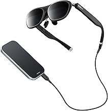 AR Spatial Black- Max2 AR Glasses & Station2 Spatial Computer with 360" Micro-OLED 3-Screen Display, 120Hz OLED, 600 Nits, Multi-Tasking for Work & Gaming