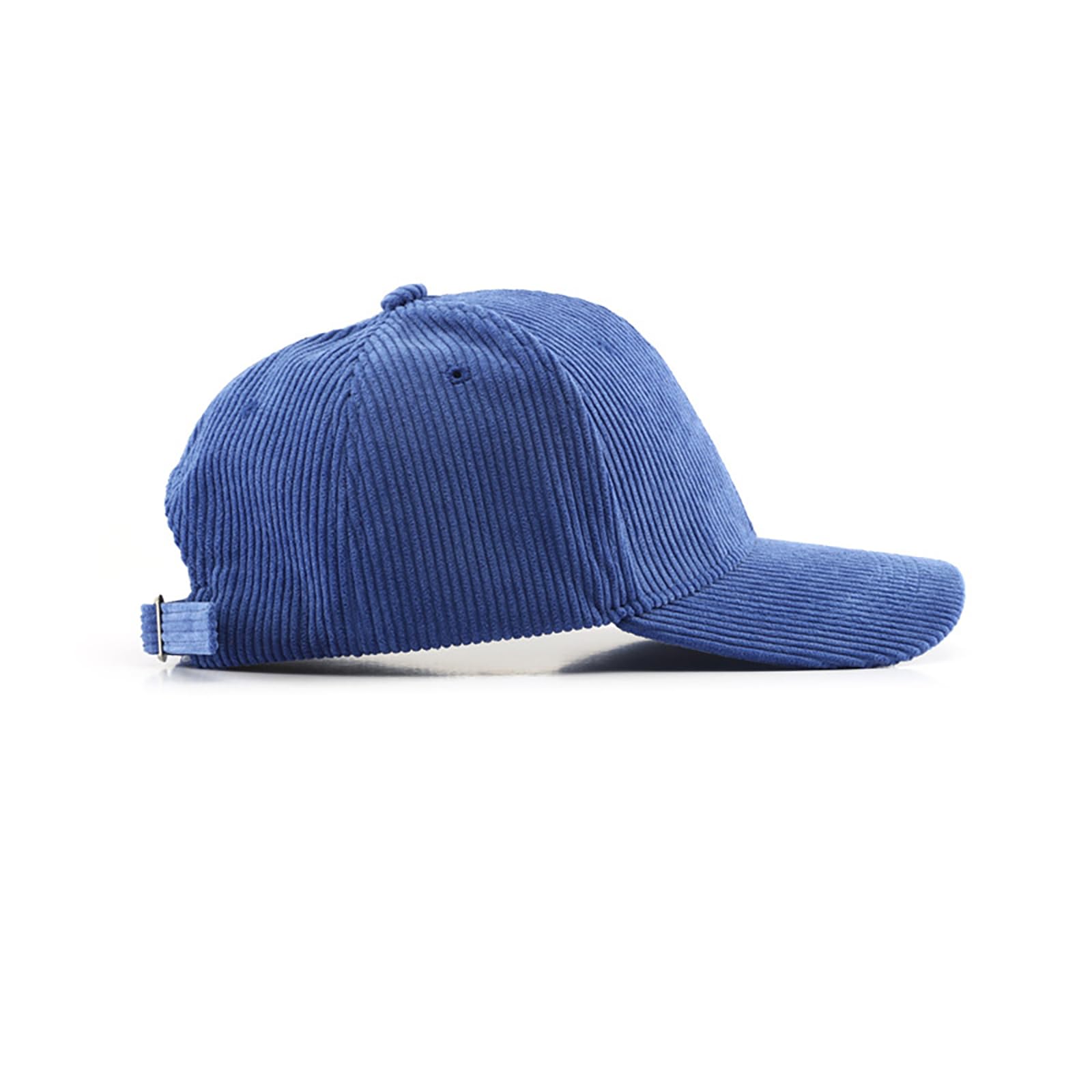 Corduroy Hat Low Profile Solid Color Baseball Caps Sun Hat Trucker Hat Adjustable, blue, M/L