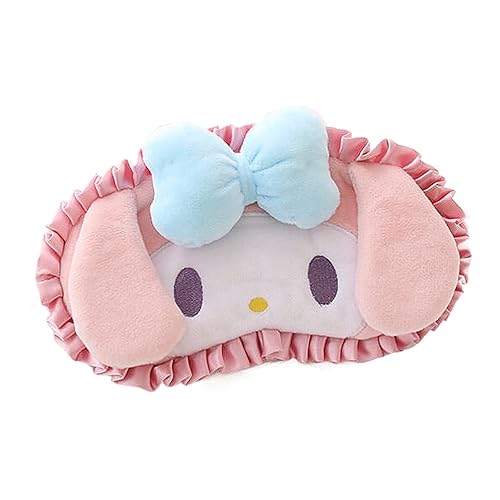 Kawaii Sleep Eye Mask for Girl & Womens Sleep Mask Cute Cartoon Soft Plush Eye Cover Headband Kids Eyeshade Birthday Christmas Gifts - Mld 001
